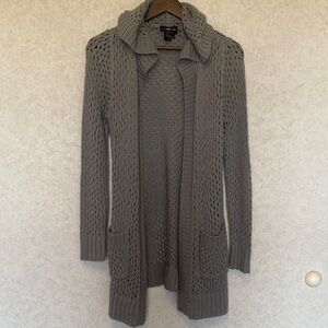 It's Our Time Gray Knit Cardigan